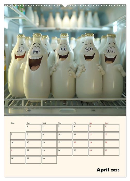 The Light ist still on in the Fridge (CALVENDO Monthly Calendar 2025)