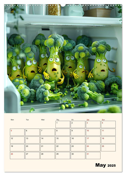 The Light ist still on in the Fridge (CALVENDO Monthly Calendar 2025)