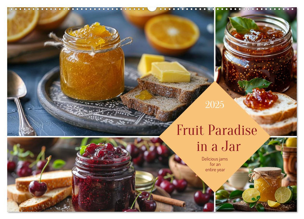 Fruit Paradise in a Jar (CALVENDO Monthly Calendar 2025)