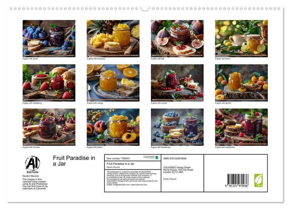 Fruit Paradise in a Jar (CALVENDO Premium-Calendar 2025)