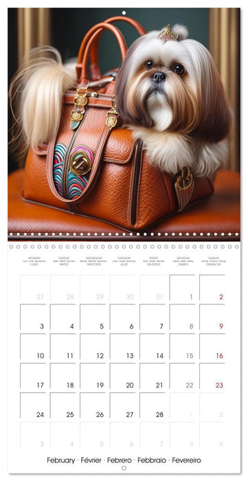 Handbag dogs - always with you (CALVENDO Monthly Calendar 2025)