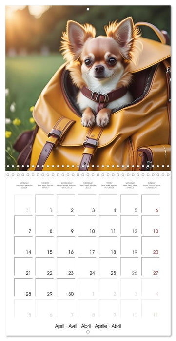 Handbag dogs - always with you (CALVENDO Monthly Calendar 2025)