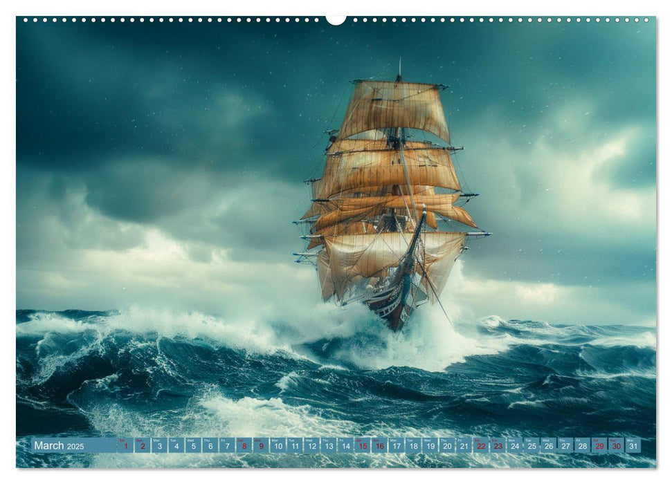 Sailing Through Seasons (CALVENDO Monthly Calendar 2025)