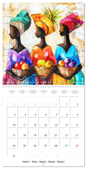 Colorful Raw Art (CALVENDO Monthly Calendar 2025)