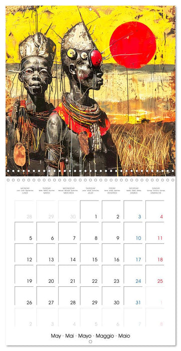 Colorful Raw Art (CALVENDO Monthly Calendar 2025)