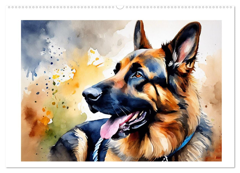 German Shepherds - classics around the globe (CALVENDO Premium-Calendar 2025)