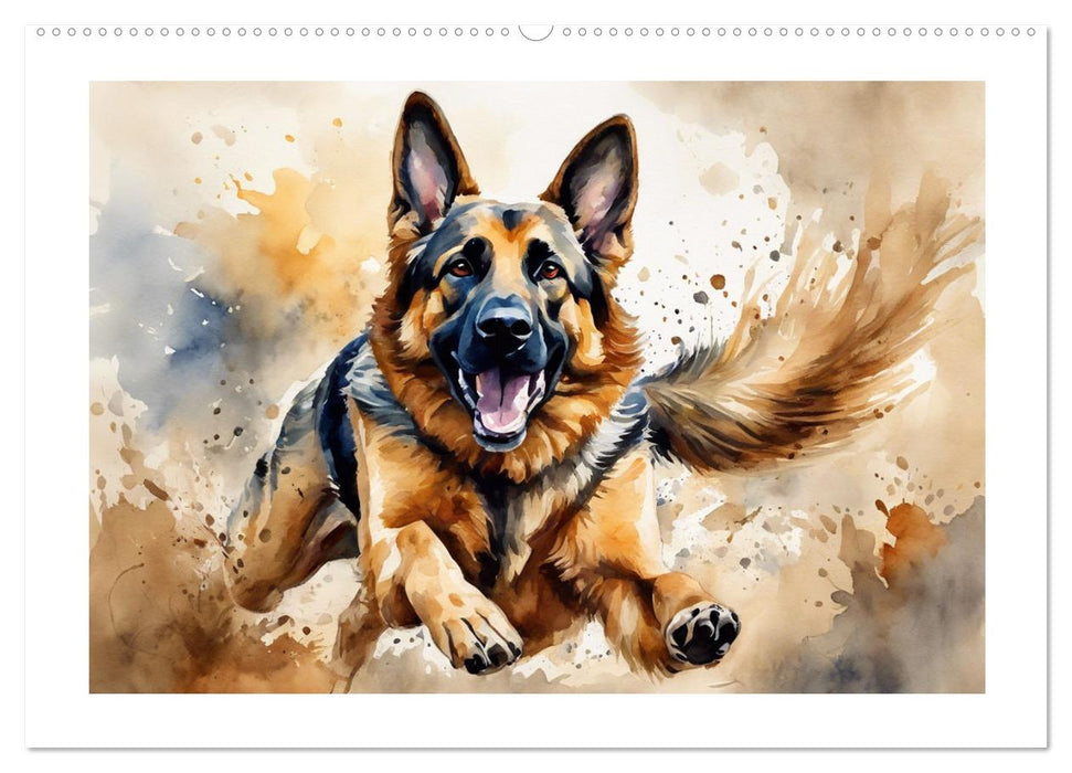 German Shepherds - classics around the globe (CALVENDO Premium-Calendar 2025)