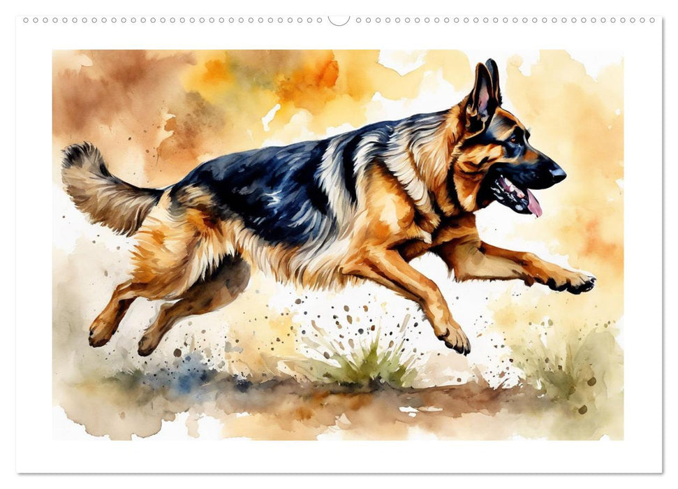 German Shepherds - classics around the globe (CALVENDO Premium-Calendar 2025)