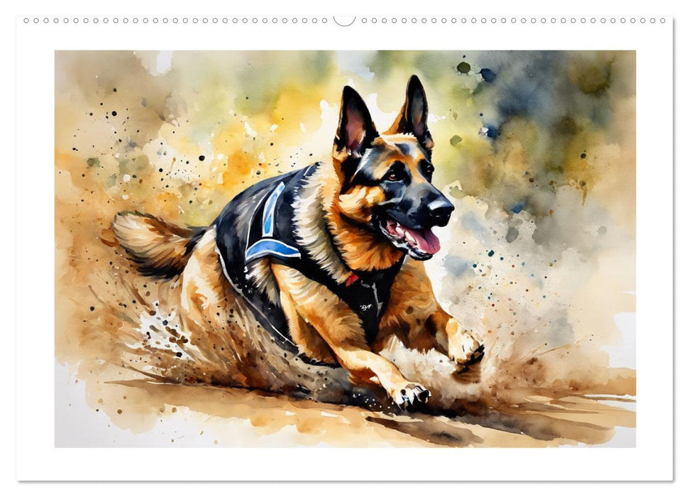 German Shepherds - classics around the globe (CALVENDO Premium-Calendar 2025)