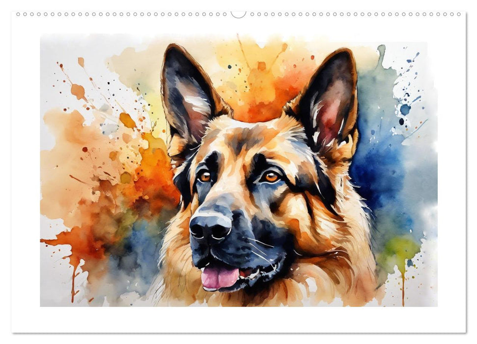 German Shepherds - classics around the globe (CALVENDO Premium-Calendar 2025)