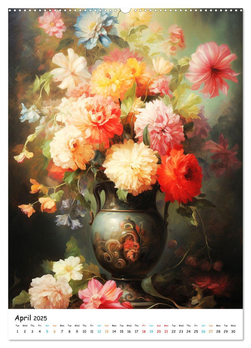 Blossoms & Vases (CALVENDO Monthly Calendar 2025)