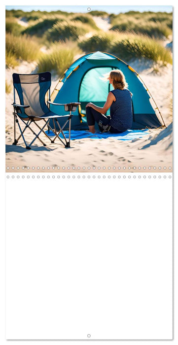 Camping holiday adventure - AI camping dreams for holiday planning (CALVENDO Monthly Calendar 2025)