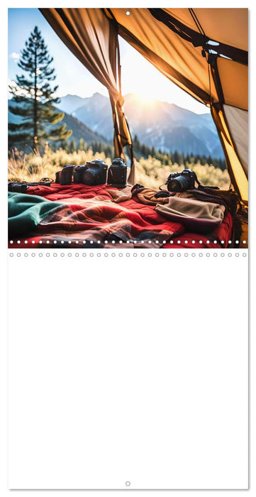 Camping holiday adventure - AI camping dreams for holiday planning (CALVENDO Monthly Calendar 2025)