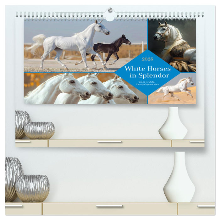 White Horses in Splendor (CALVENDO Premium-Calendar 2025)