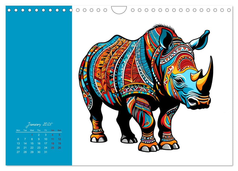 Tribal animals (CALVENDO Monthly Calendar 2025)