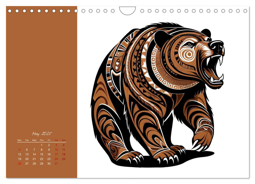 Tribal animals (CALVENDO Monthly Calendar 2025)