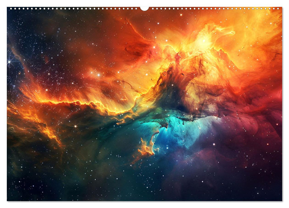 Dazzling Nebulae (CALVENDO Monthly Calendar 2025)