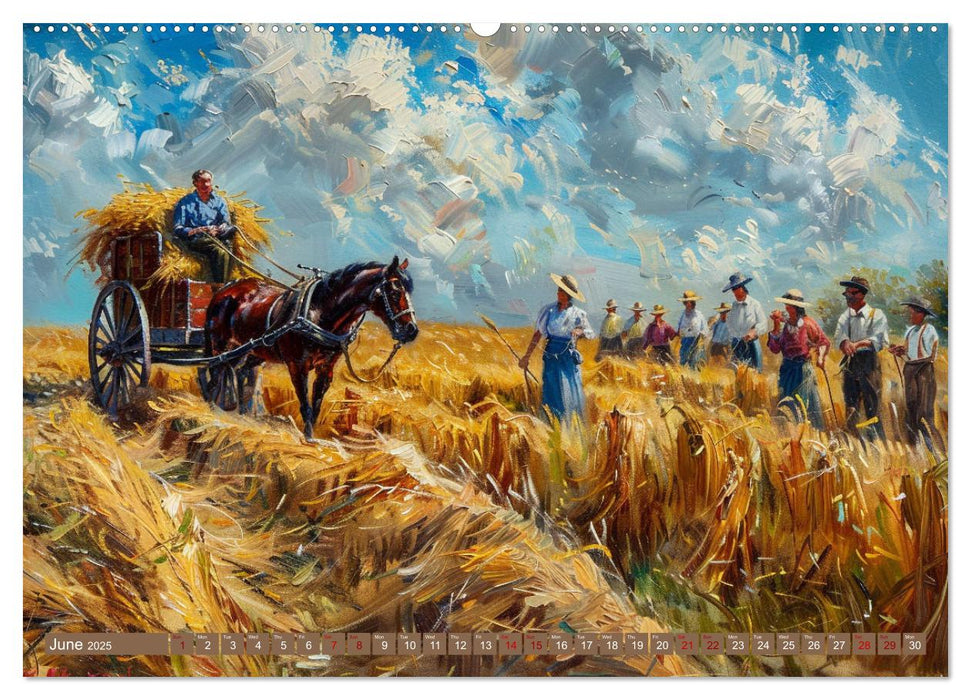 Life on a Farm in Old America (CALVENDO Premium-Calendar 2025)