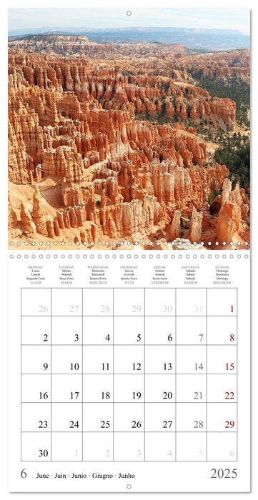 A Journey Through the Landscapes of the American West (CALVENDO Monthly Calendar 2025)