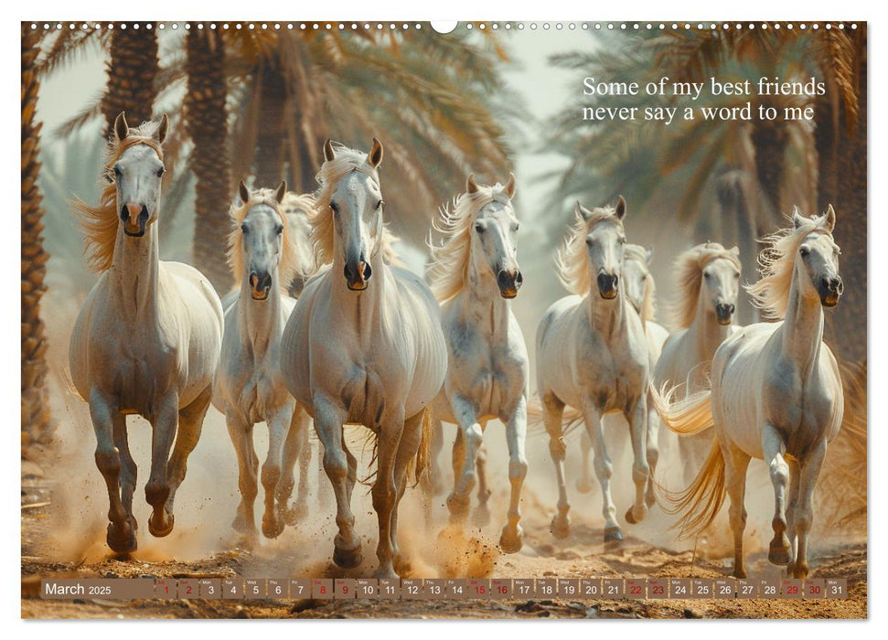 A Horse Makes You Complete (CALVENDO Monthly Calendar 2025)