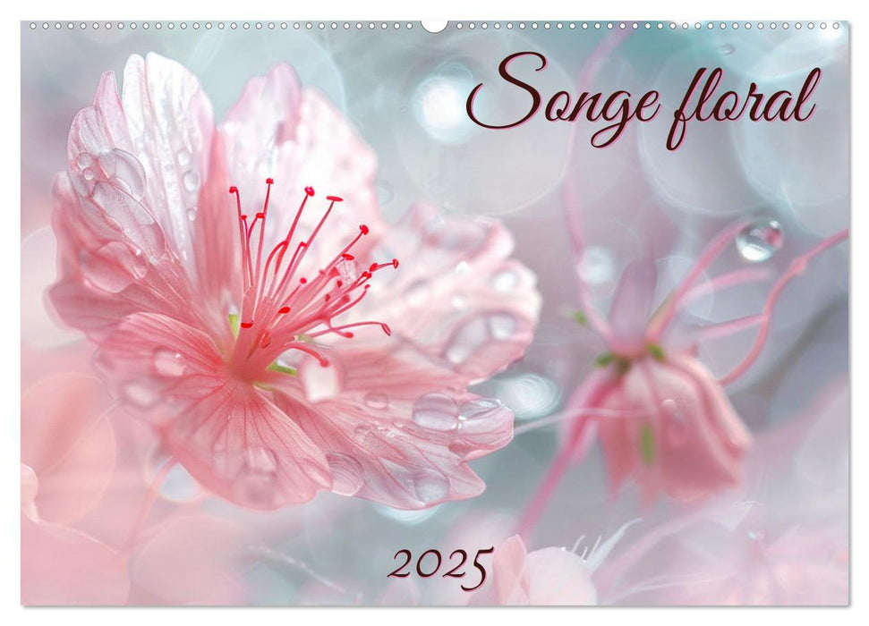 Songe florale (CALVENDO Calendrier mensuel 2025)