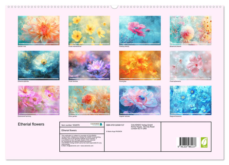 Etherial flowers (CALVENDO Premium-Calendar 2025)