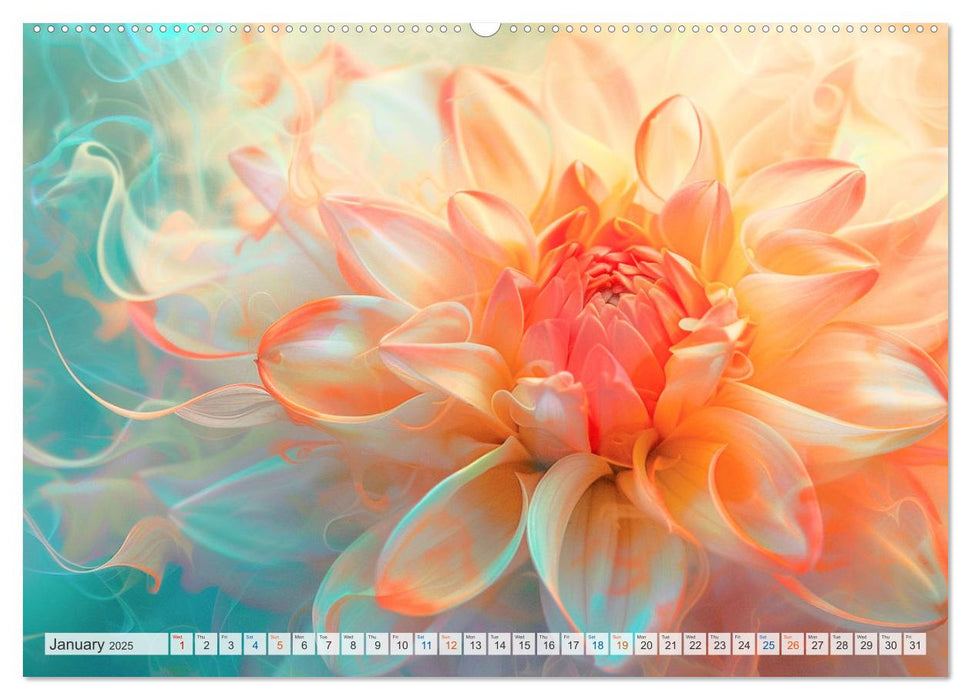 Etherial flowers (CALVENDO Premium-Calendar 2025)