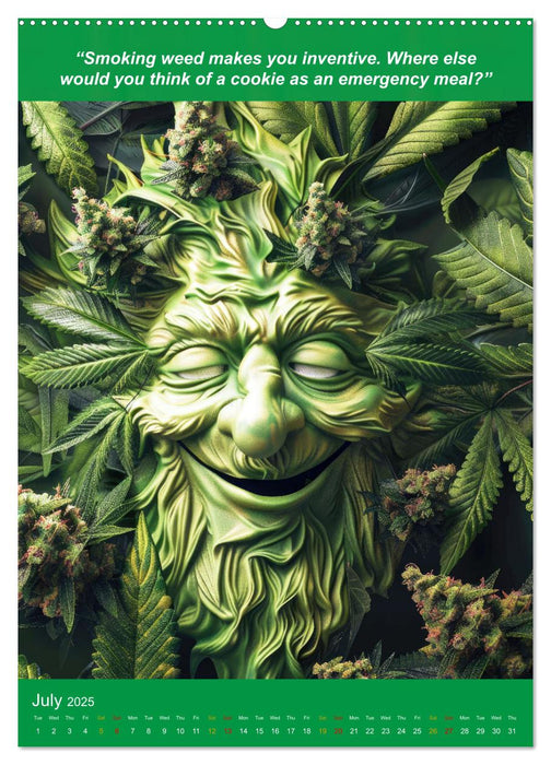 The funniest cannabis pictures and slogans (CALVENDO Premium-Calendar 2025)