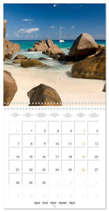 Seychelles The granite islands (CALVENDO Monthly Calendar 2025)