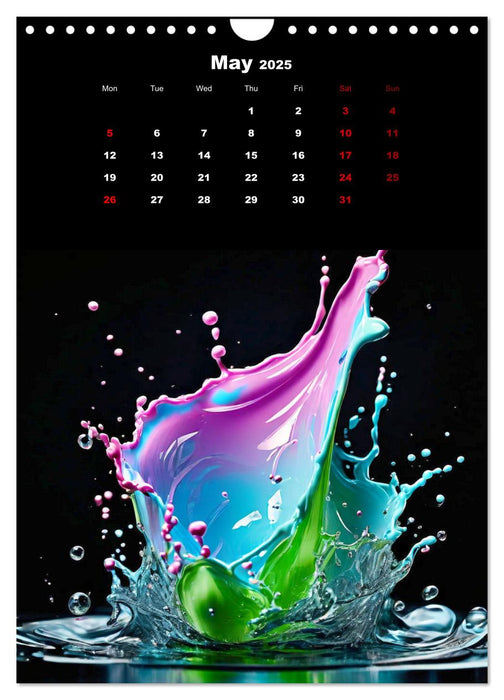 The symphony of drops (CALVENDO Monthly Calendar 2025)