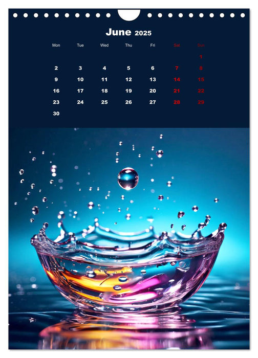 The symphony of drops (CALVENDO Monthly Calendar 2025)