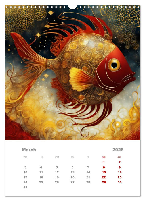 The adventures of the steel fish (CALVENDO Monthly Calendar 2025)