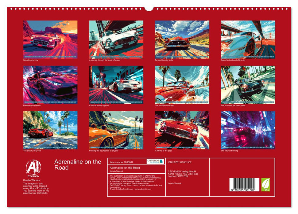 Adrenaline on the Road (CALVENDO Premium-Calendar 2025)