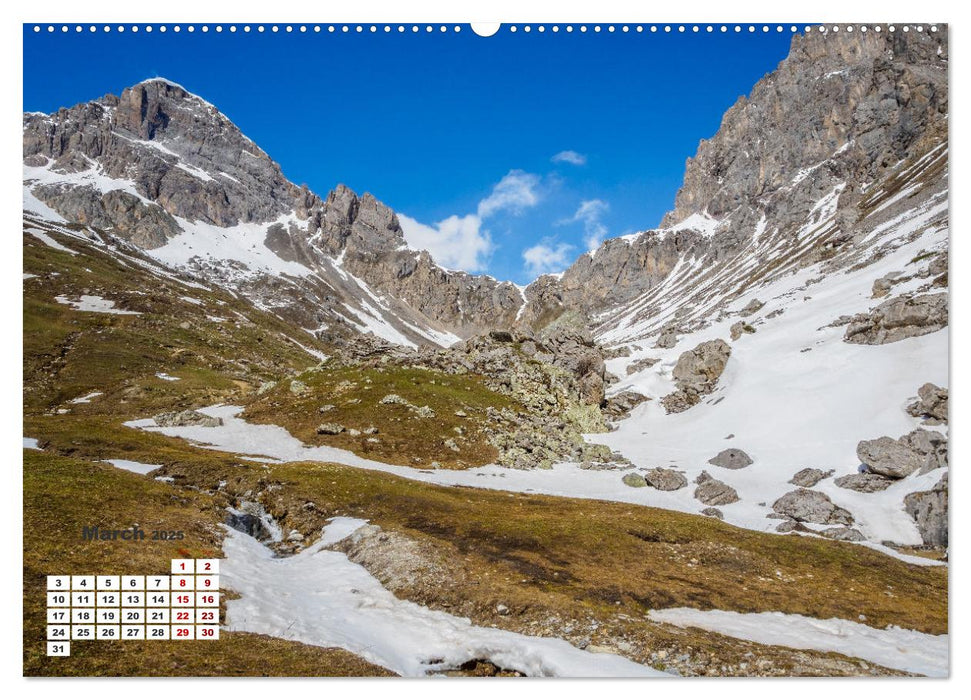 The French Alps, on the trail of the marmot (CALVENDO Monthly Calendar 2025)