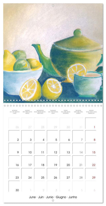 Calm moments in painted still lifes (CALVENDO Monthly Calendar 2025)