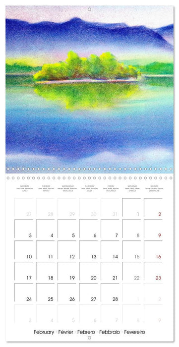 Lake colours - Painted lakes in Upper Bavaria (CALVENDO Monthly Calendar 2025)