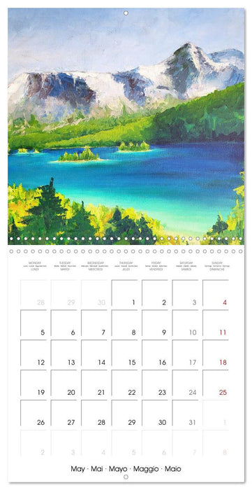 Lake colours - Painted lakes in Upper Bavaria (CALVENDO Monthly Calendar 2025)