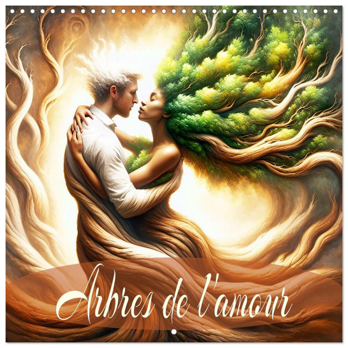 Arbres de l'amour (CALVENDO Calendrier mensuel 2025)