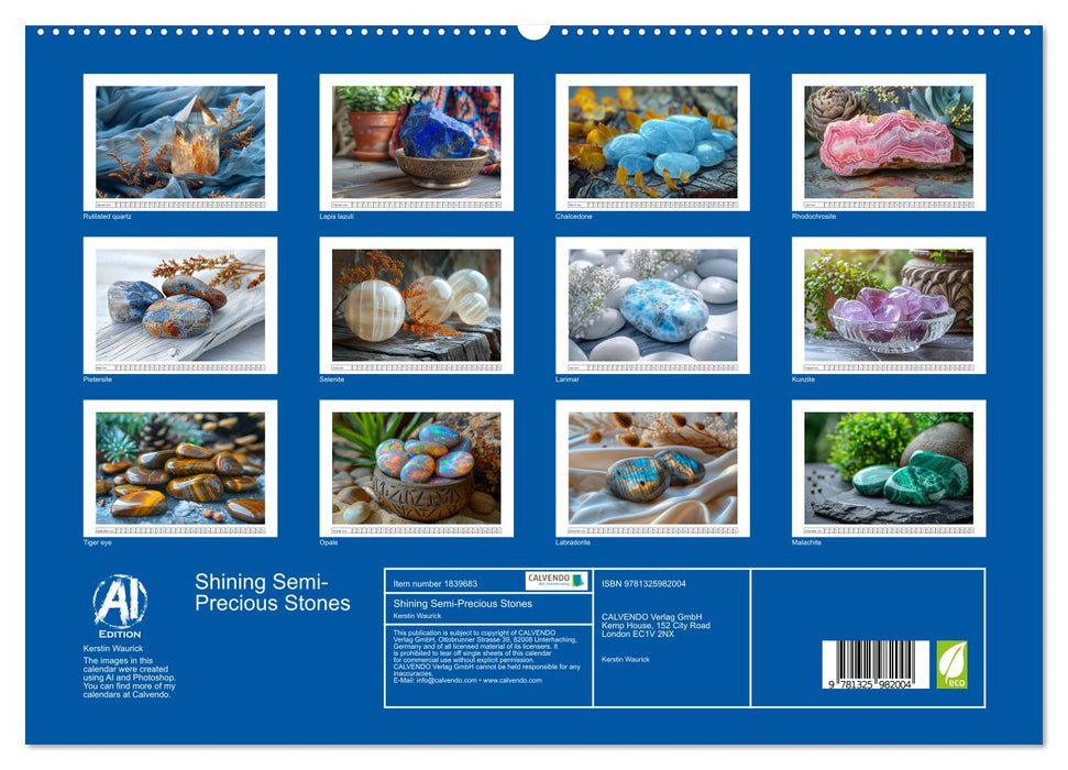 Shining Semi-Precious Stones (CALVENDO Premium-Calendar 2025)