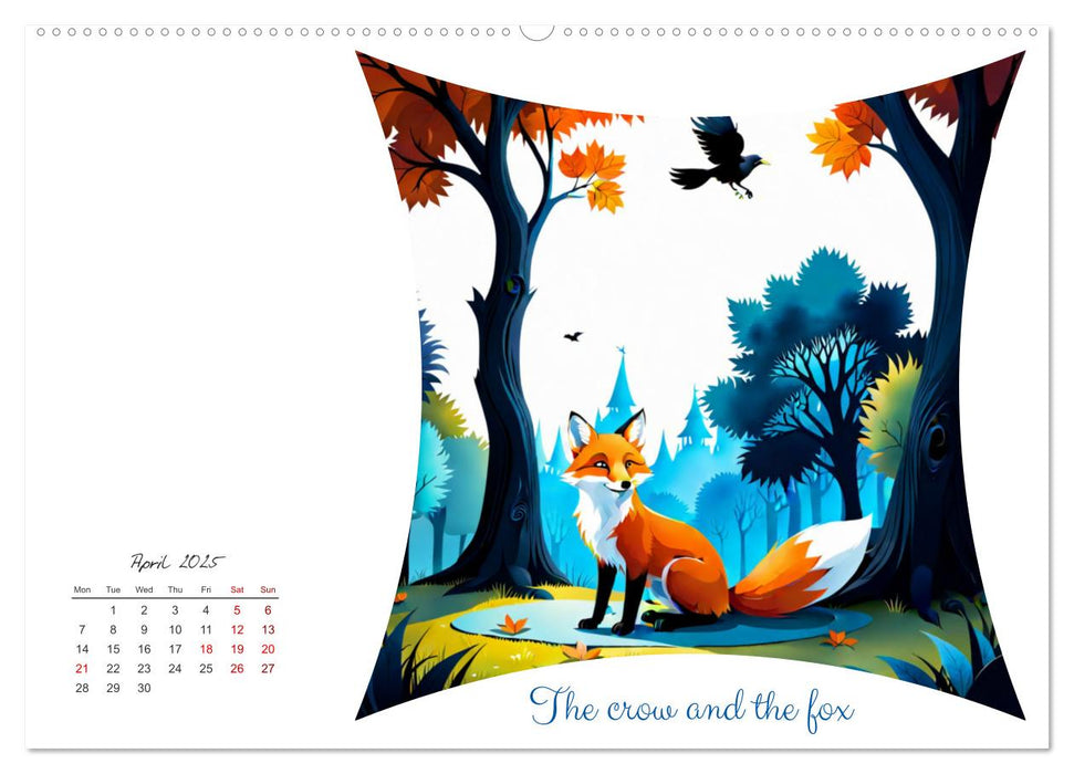 The magical world of fables (CALVENDO Monthly Calendar 2025)