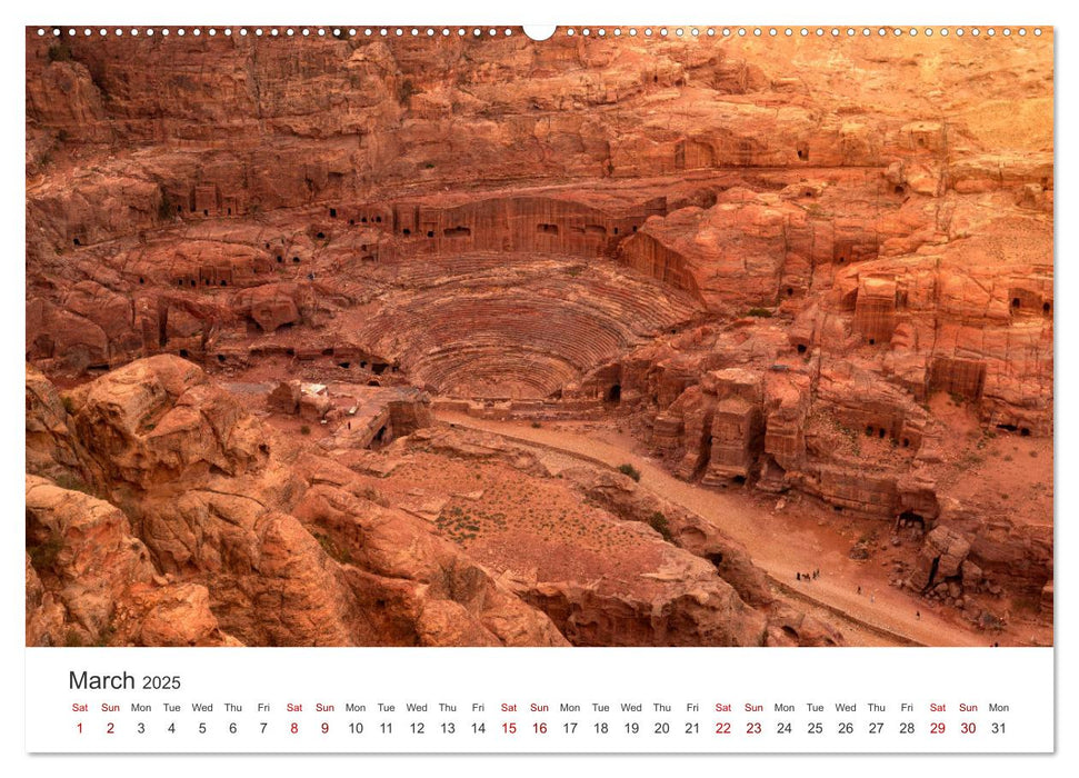 Jordan Sand, Stone and Salt (CALVENDO Monthly Calendar 2025)