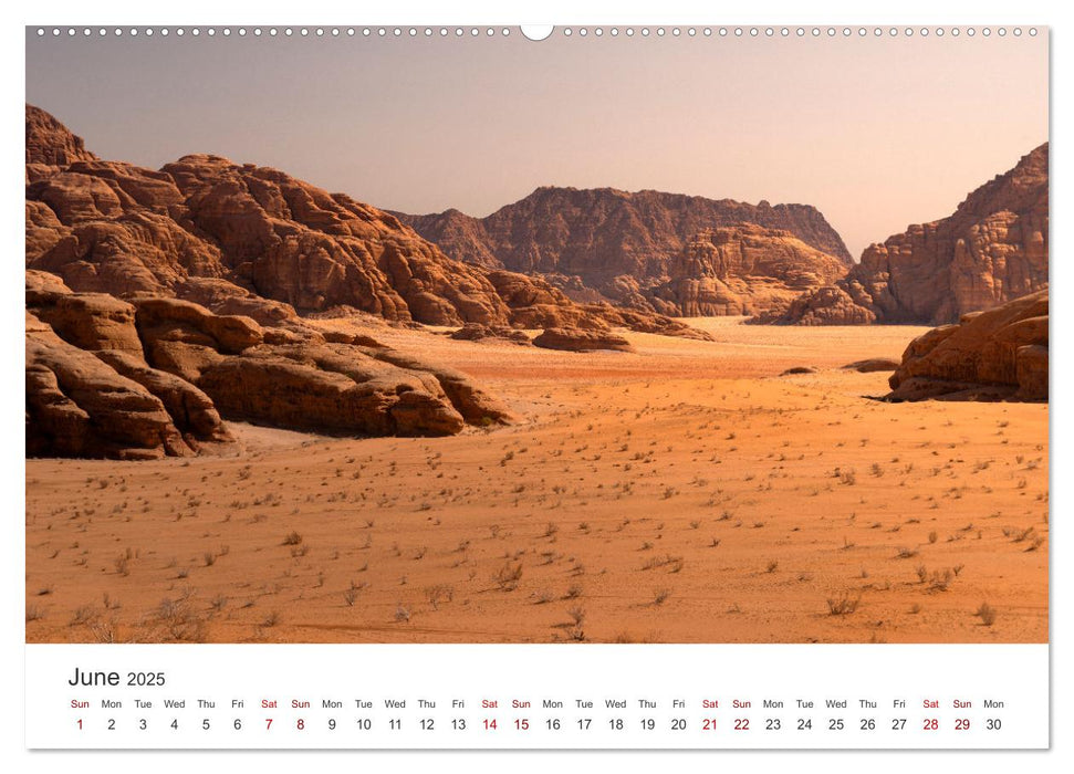 Jordan Sand, Stone and Salt (CALVENDO Monthly Calendar 2025)