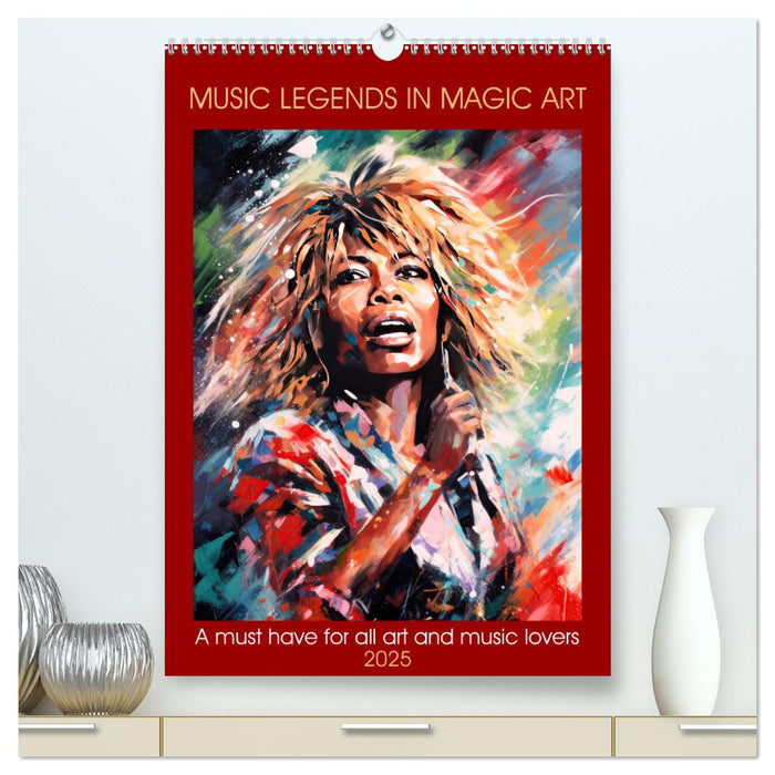 Music legends in magic art (CALVENDO Premium-Calendar 2025)