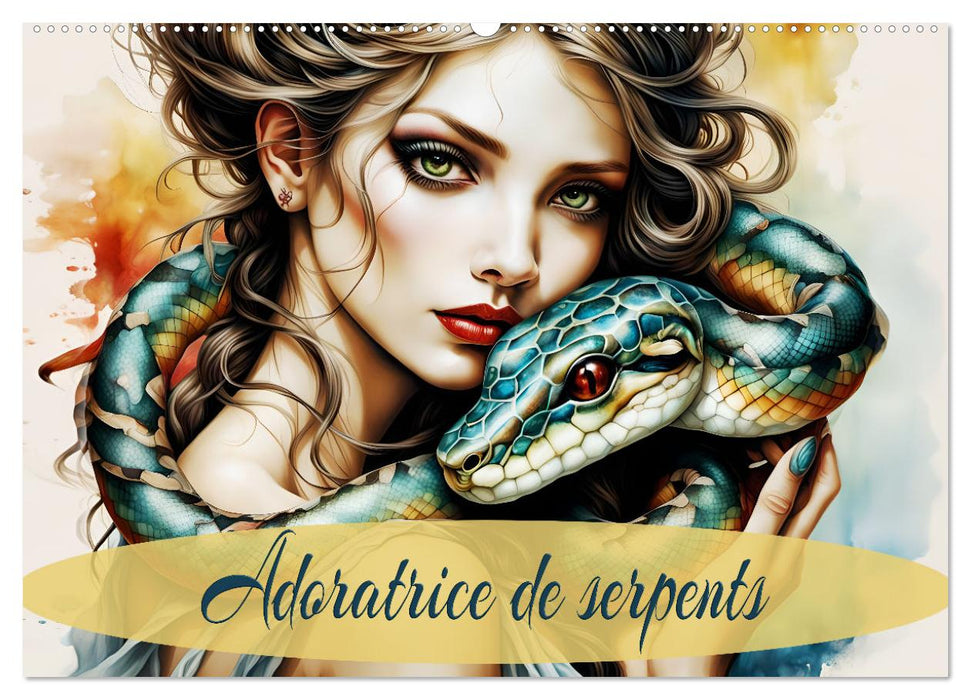 Adoratrice de serpents (CALVENDO Calendrier mensuel 2025)