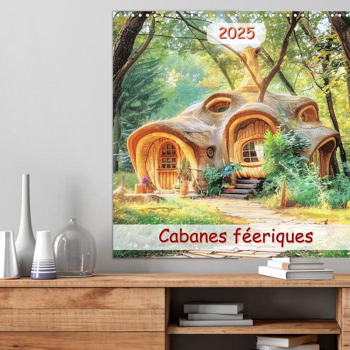 Cabanes féeriques (CALVENDO Calendrier mensuel 2025)