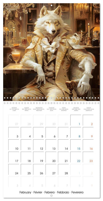 Animal La Belle Epoque (CALVENDO Monthly Calendar 2025)