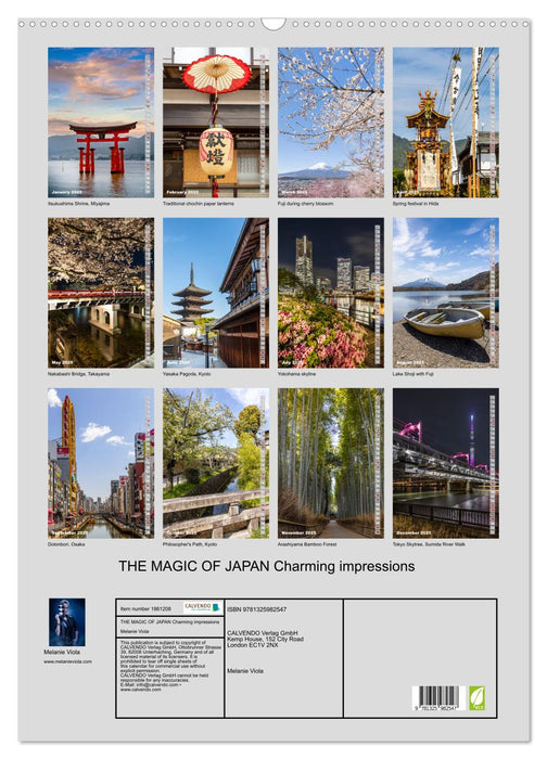 THE MAGIC OF JAPAN Charming impressions (CALVENDO Monthly Calendar 2025)