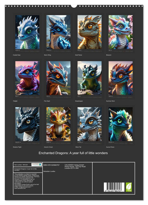 Enchanted Dragons: A year full of little wonders (CALVENDO Premium-Calendar 2025)