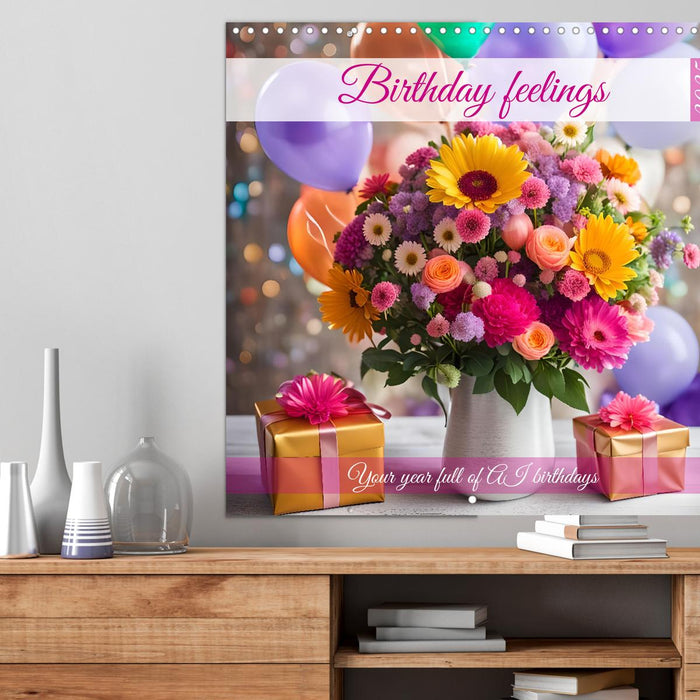 Birthday feelings - Your year full of AI birthdays (CALVENDO Monthly Calendar 2025)