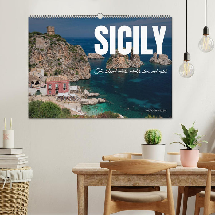 Sicily - The island where winter does not exist (CALVENDO Monthly Calendar 2025)